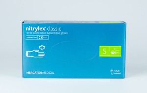 Rękawice jednorazowe nitrylowe – NITRYLEX CLASSIC - rozmiar S