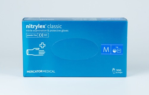 Rękawice jednorazowe nitrylowe – NITRYLEX CLASSIC - rozmiar M